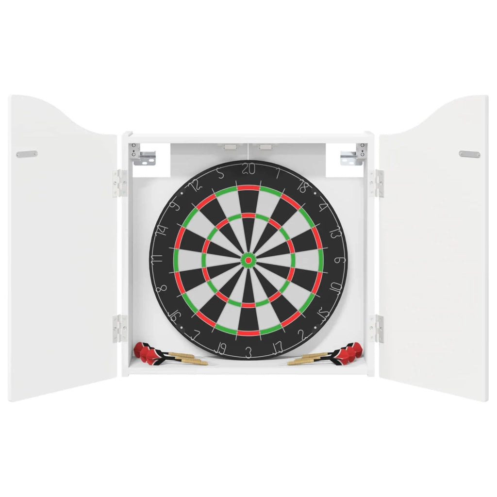 Armadio per Dartboard Bianco Lucido 56 x 12 x 63 cm 8006655