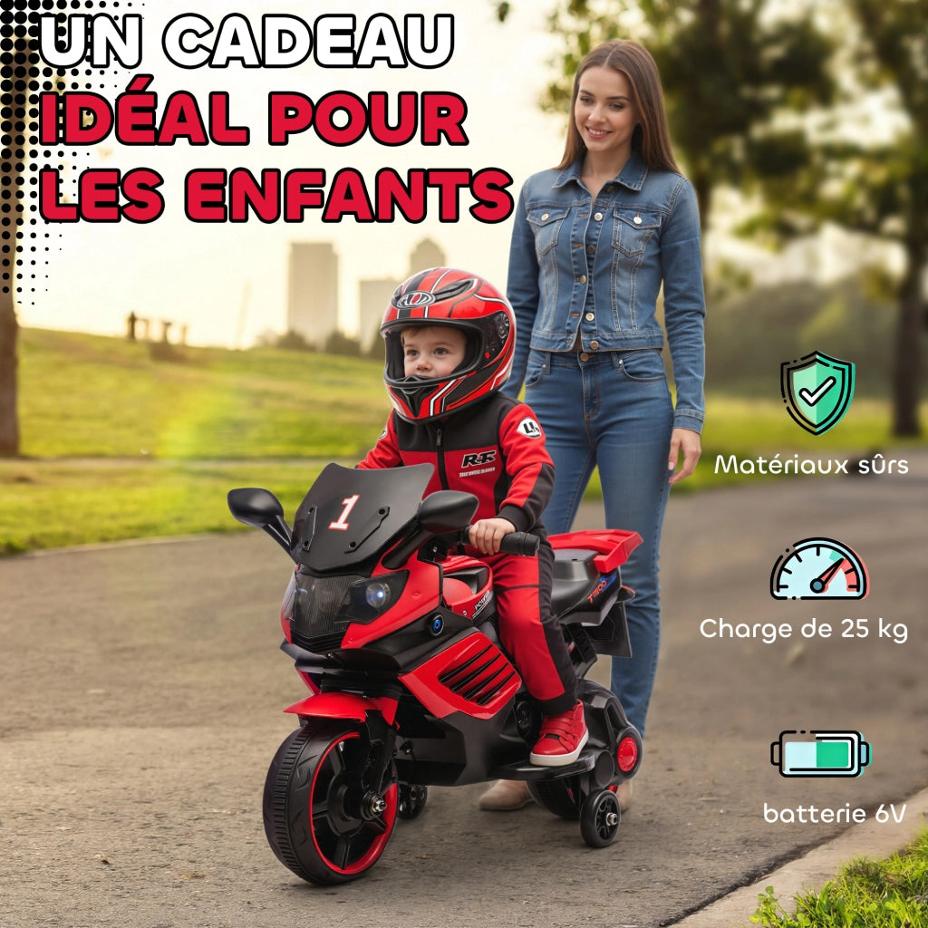 Moto Elettrica Bambini 6V ¨C Minimal ¨C Rosso