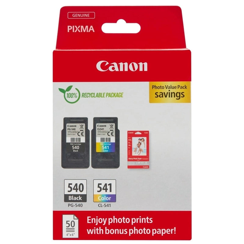 CARTUCCIA ORIGINALE CANON PG-540 + CL-541 MULTIPACK 5225B013