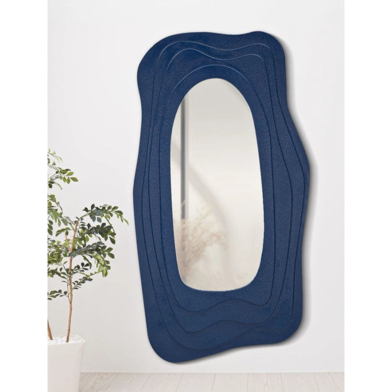 Specchio Da Muro Dafne Blu cm 90x4x165