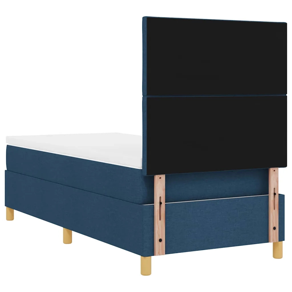 Letto a molle con materasso Blu 100 x 200 cm Tessuto 3339678