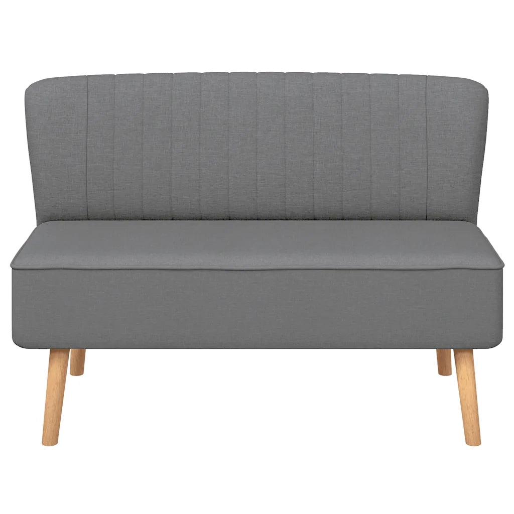 Divano-Sofa-Divanetto in Tessuto 117x55,5x77 cm Grigio Chiaro