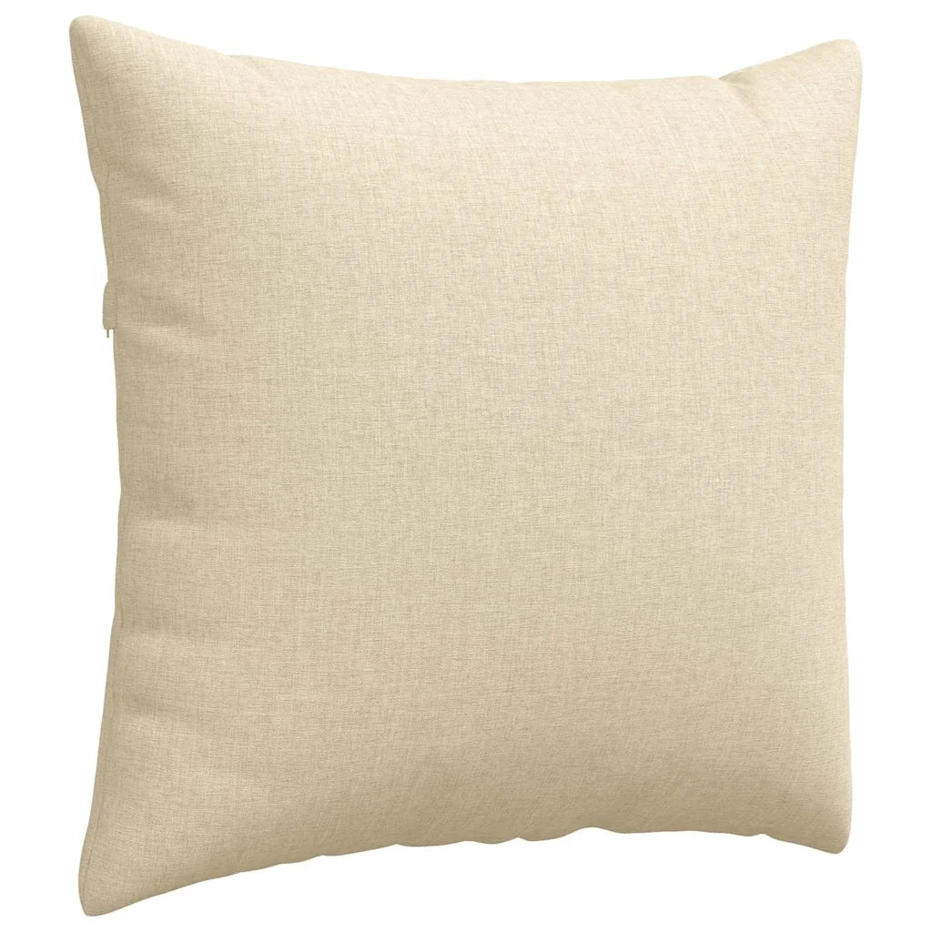 Cuscini da Divano 2 pcs Crema 50 x 50 cm Tessuto 42013961