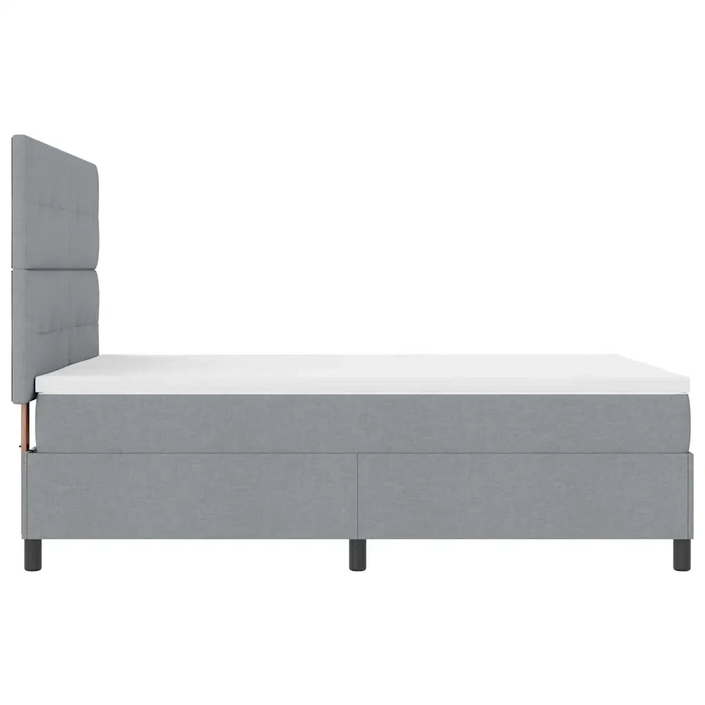 Letto a molle con materasso Grigio chiaro 160 x 200 cm Tessuto 3339399