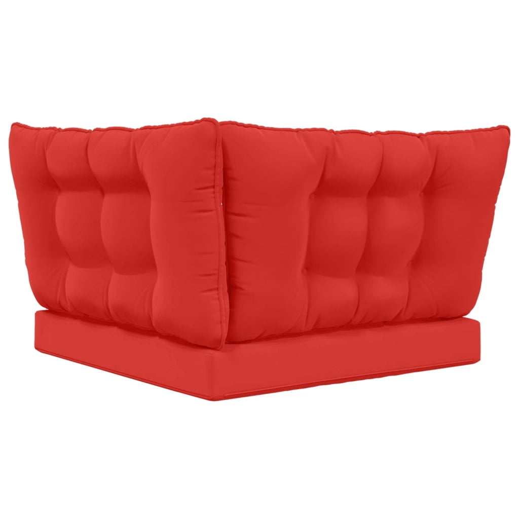 Cuscino per divano da esterno 3 pcs Rosso Poliestere 900920