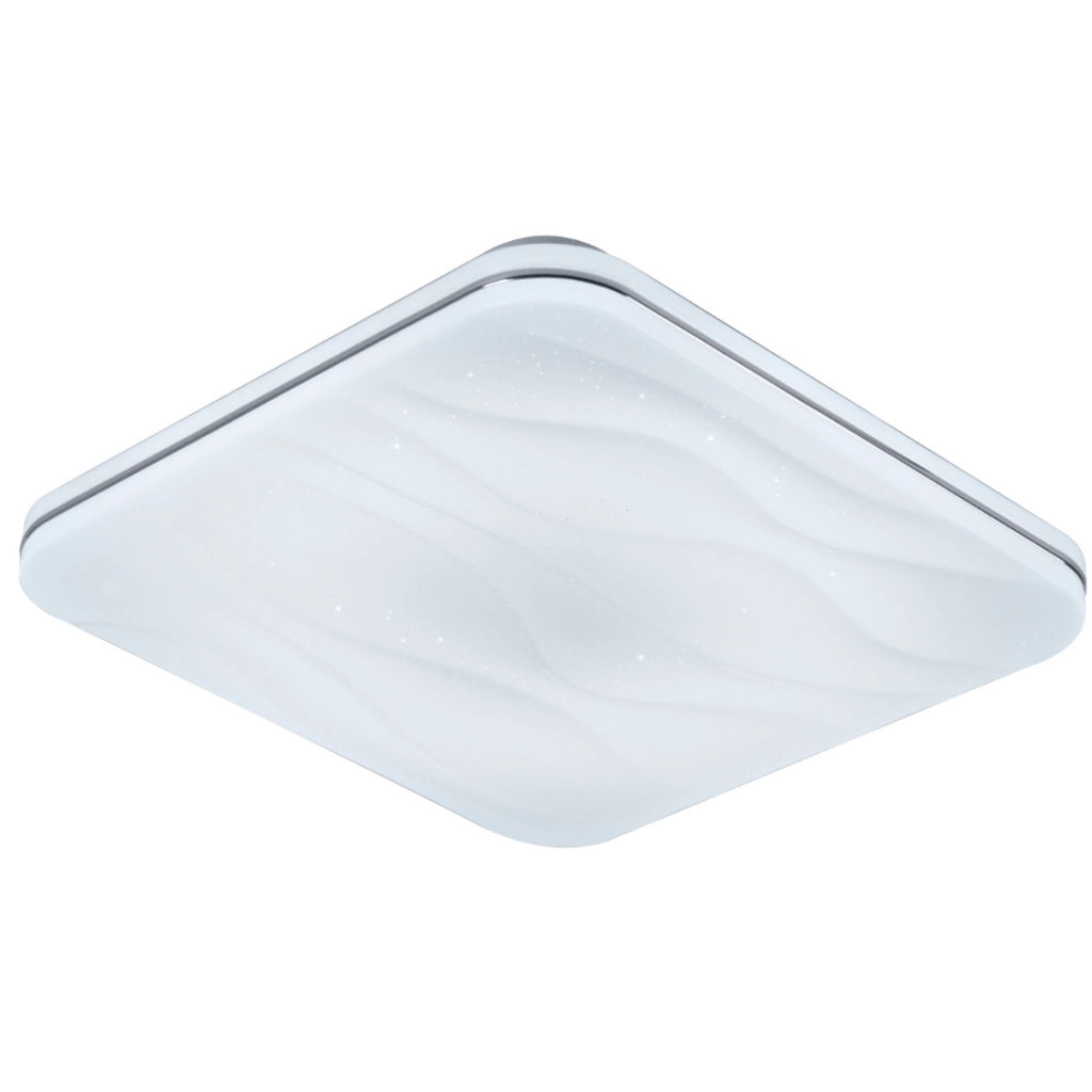 Plafoniera LED 72W quadrata 43cm CCT telecomando Polux