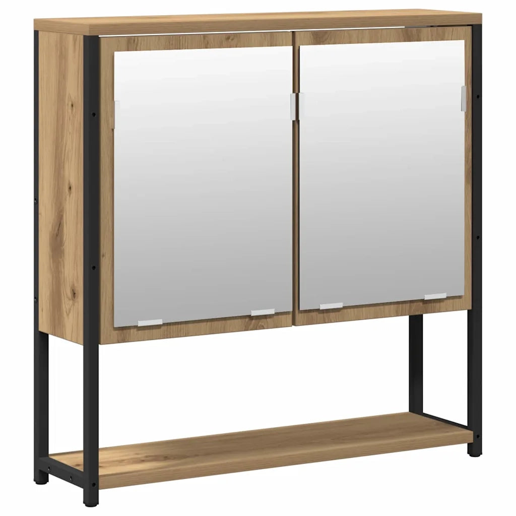 Set di mobili per il Bagno | Armadio da bagno 2 pz Marrone Legno multistrato