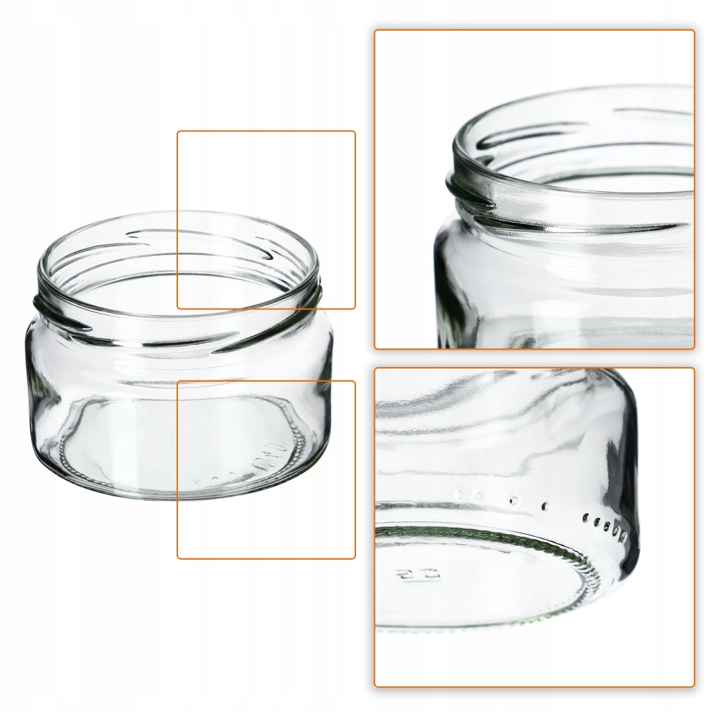 Barattoli per conserve KADAX Denia 250 ml 50 pezzi 82 mm + coperchio "Ape"