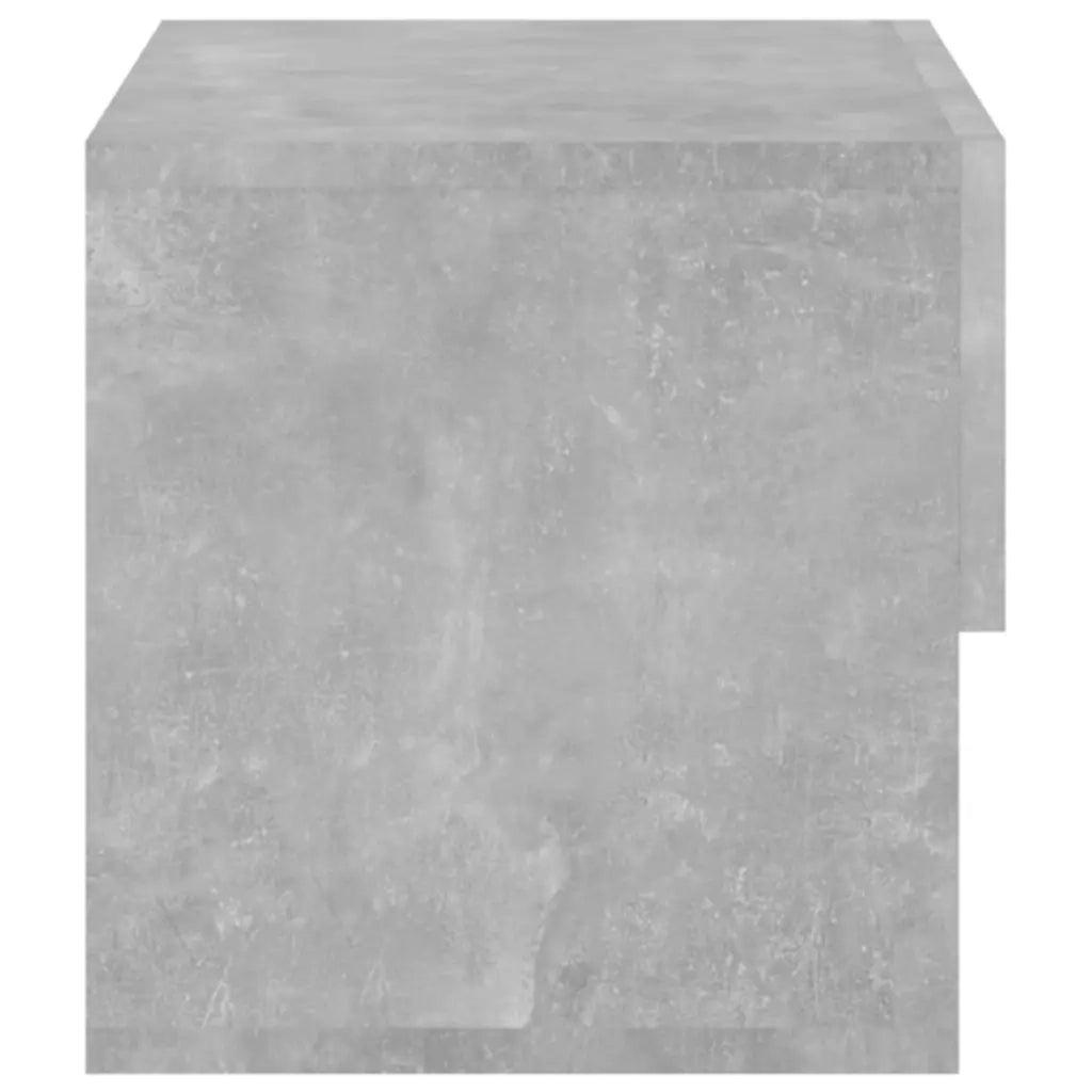 Set di 2 Comodini | Armadio da Notte | Mobiletto da notte a Muro Grigio Cemento