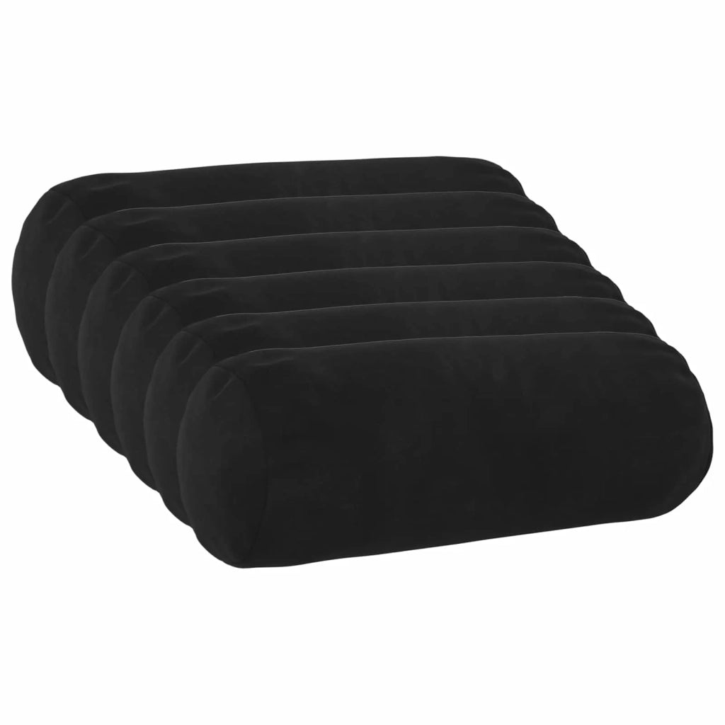 Cuscino con cuscino HEERLEN 6 pz Nero Velluto 929996