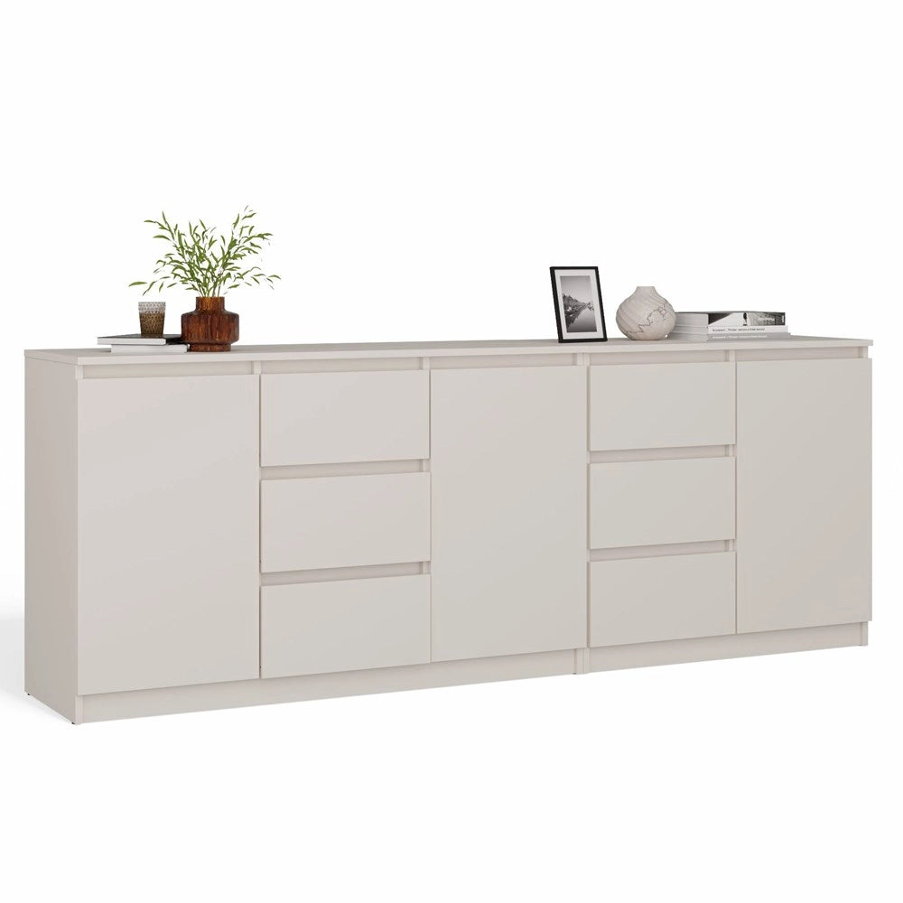 Cassettiera costa 1d3s/2d3s cashmere per camera e soggiorno