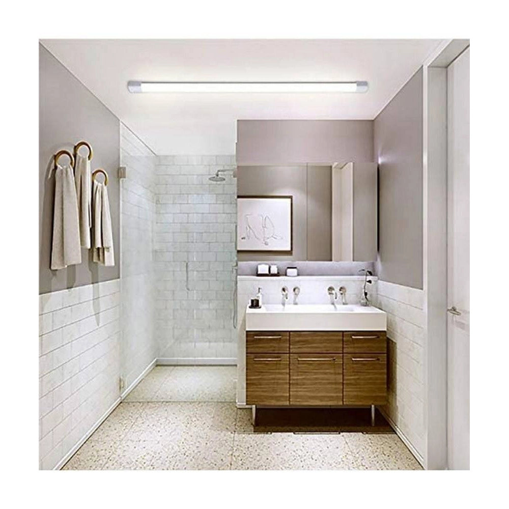Trade Shop - Plafoniera Led Slim 90 Cm Sottopensile Soffitto Luce Calda Fredda Naturale -