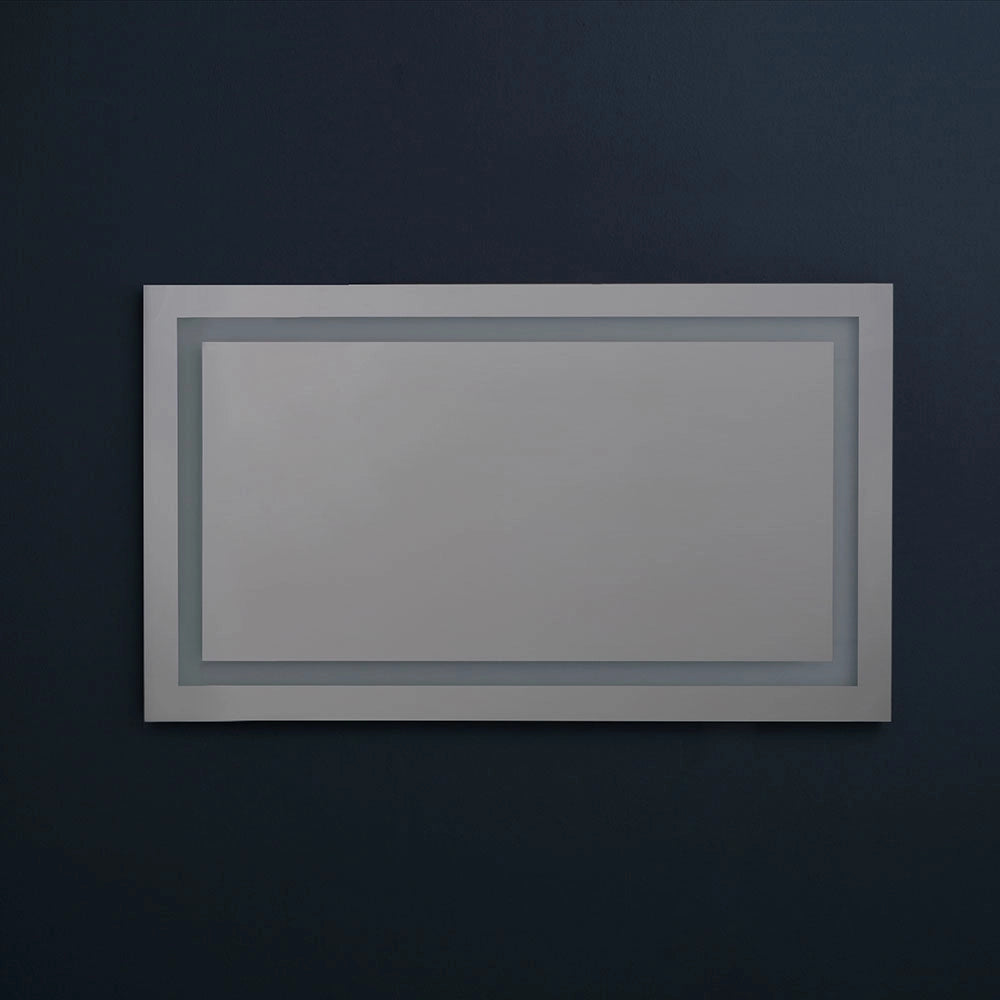 Specchio bagno a led 120x70 cm con touch
