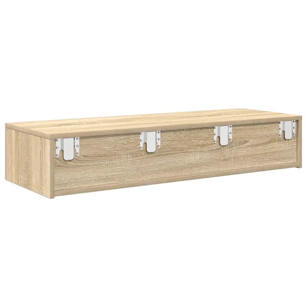 Scaffale a Parete con Cassetti Sonoma 100x36x19cm in Truciolato 859988
