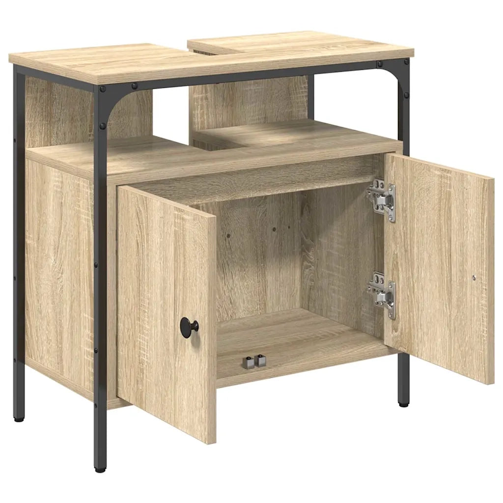 Mobile da Bagno | Armadio da bagno Beige 60 x 30 x 60 cm Legno multistrato