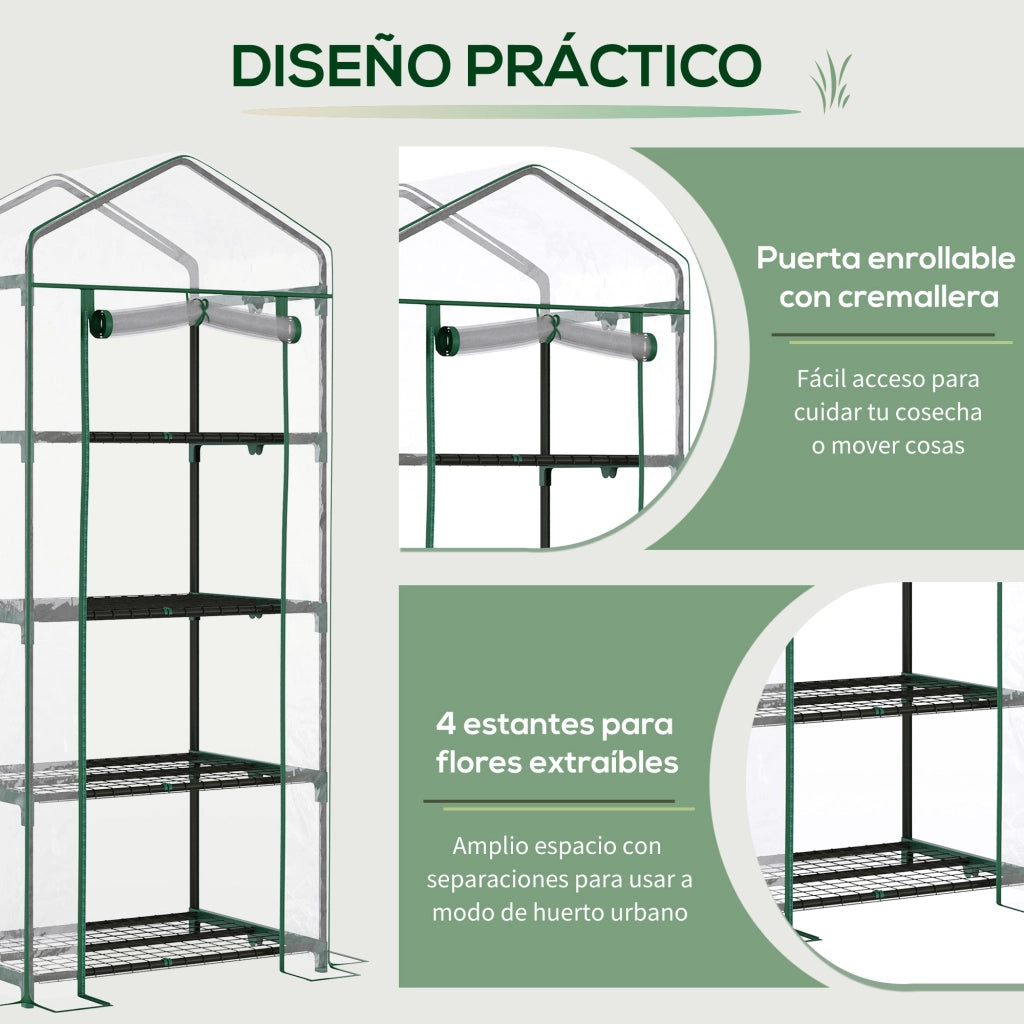 Serra da Giardino con Ripiani ¨C Minimal ¨C 70x50x160 cm