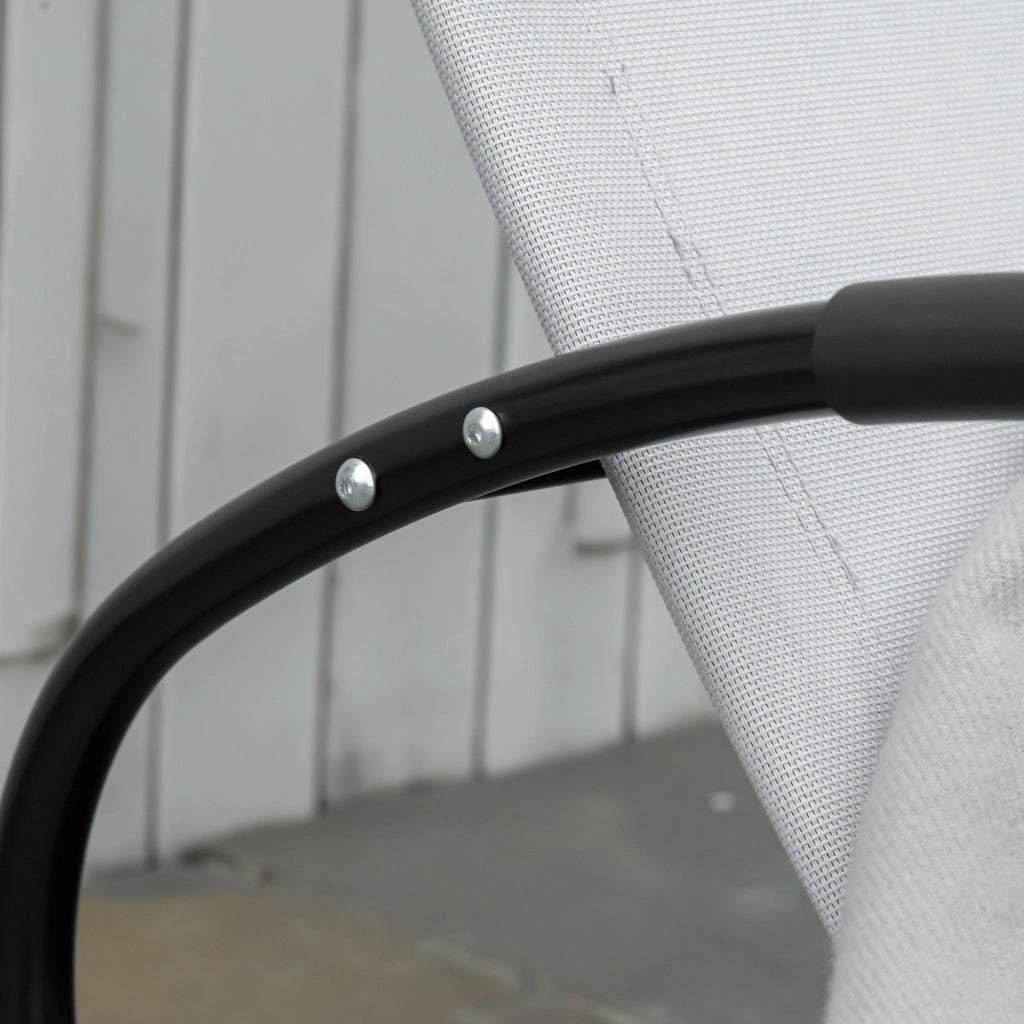 Sedia a Dondolo Zero Gravity ¨C Minimal ¨C Grigia 105x62x88 cm