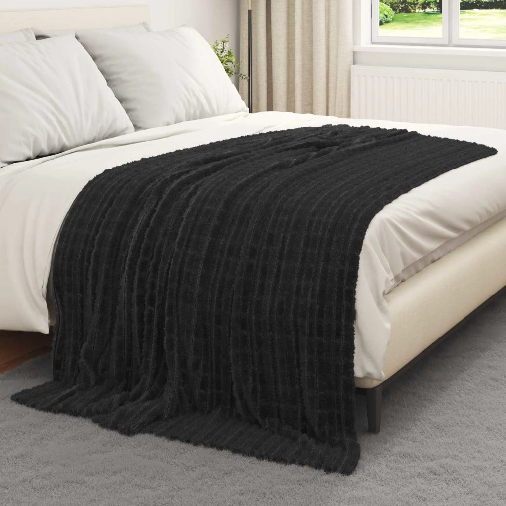 Coperta Nero 200 x 150 cm Panno