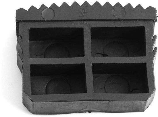 Sostituzione Laddelli Antiscivolo - Gomma Antiscivolo - 2 Pezzi - Gomma di Alta Qualità - Buona Presa - Nero 6x4,5x2,2 cm - Laddelli Antiscivolo per Scale