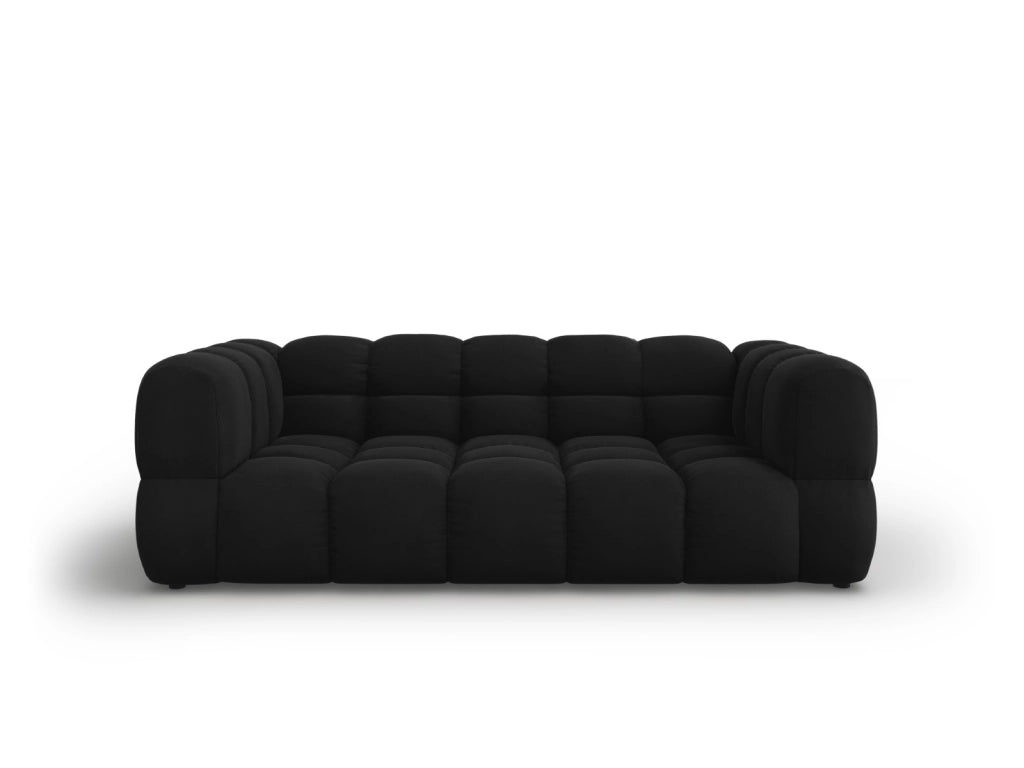 Cosmopolitan Design - Divano "Sky" 3 posti in velluto nero 