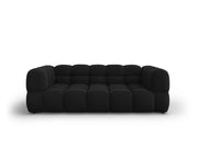 Cosmopolitan Design - Divano "Sky" 3 posti in velluto nero 