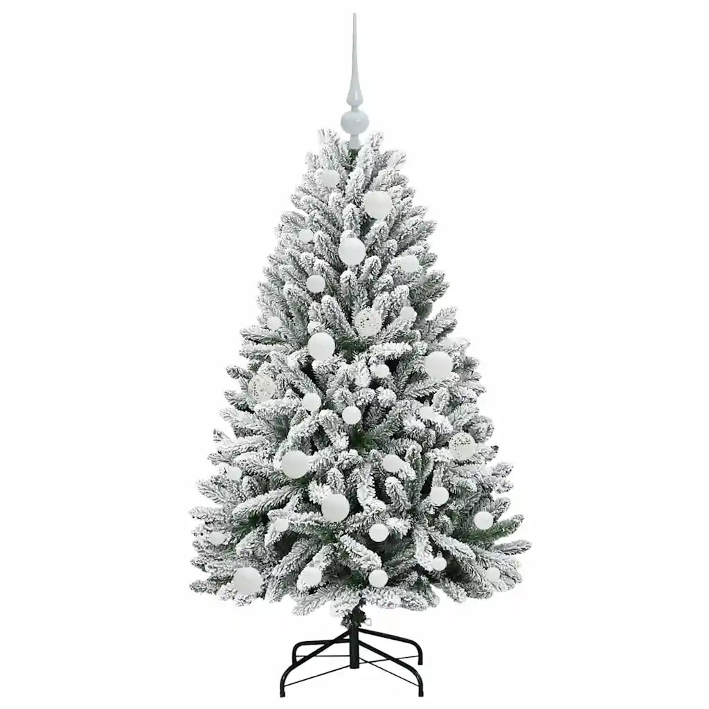Albero di Natale artificiale con 150 LED Verde e Bianco 120 cm 3395733