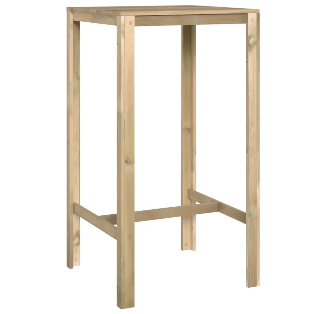 Tavolo da Bar 60x60x110 cm in Legno di Pino Impregnato 318219