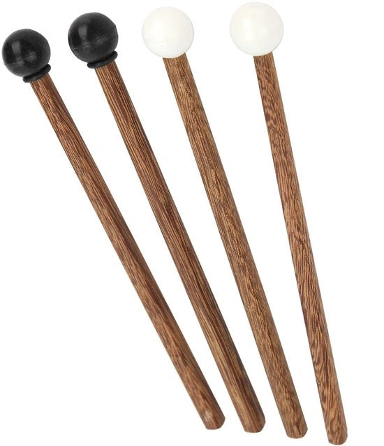 Drumstocchi 16,5 Cm - Manico in Gomma a Forma di Martello - Manico Leggero in Wenge - Antivibrante - Progettazione Compatta - Lunga Durata - Manicotto per Tamburi