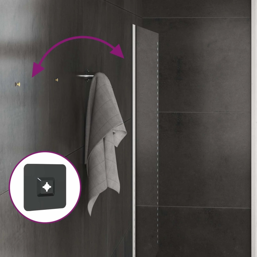 Specchio da bagno LED Trasparente 100 x 40 cm vetro temperato 42045784