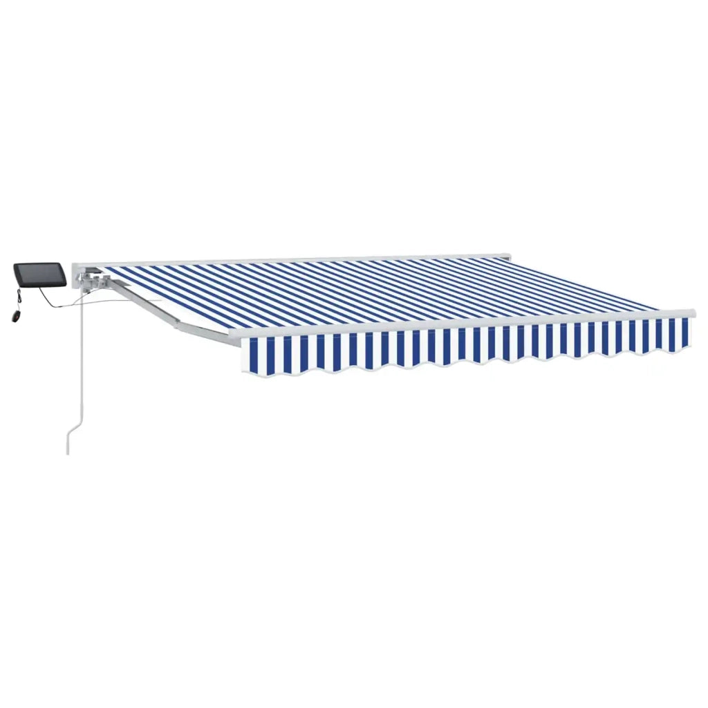 Cornice per Tenda Manuale con LED Blu e Bianco 3,5 x 2,5 m 3420591