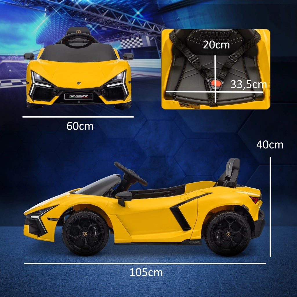Auto elettrica per bambini ¨C Minimal ¨C 12V telecomando giallo