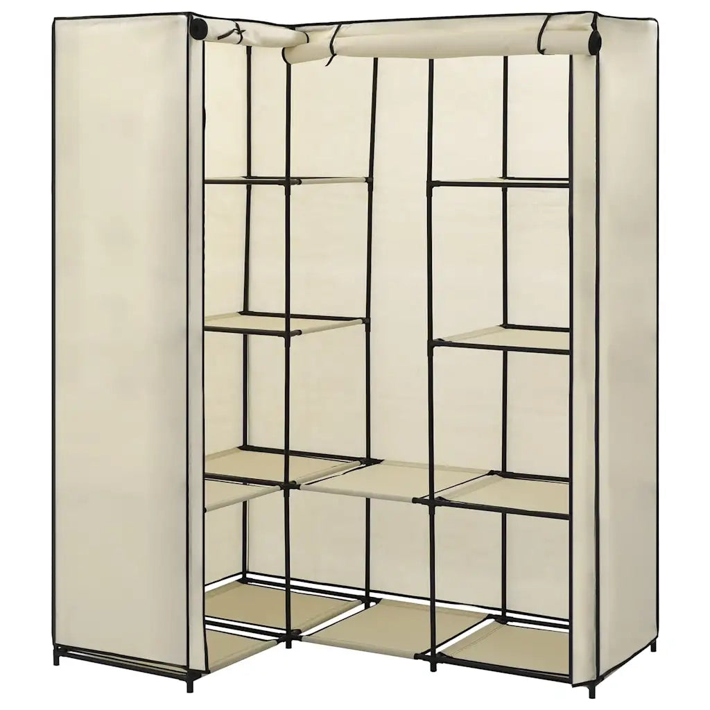 Armadio Angolare Crema 130x87x169 cm 282451