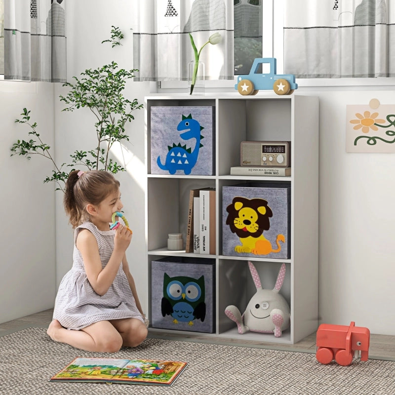 LIBRERIA per bambini 61,8x29,9x91,5 cm Grigio con 3 cassetti