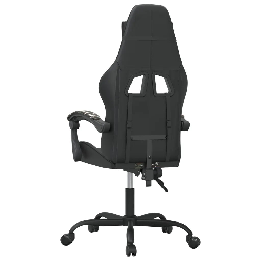 Sedia da Gaming Nero e Mimetico in Similpelle 3143829