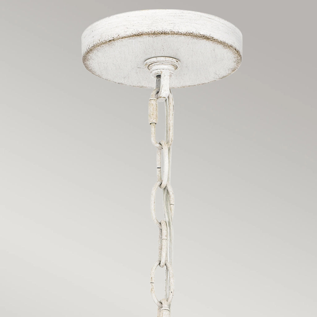 Lampada sospesa esterna rattan bianco ant. E27 IP44