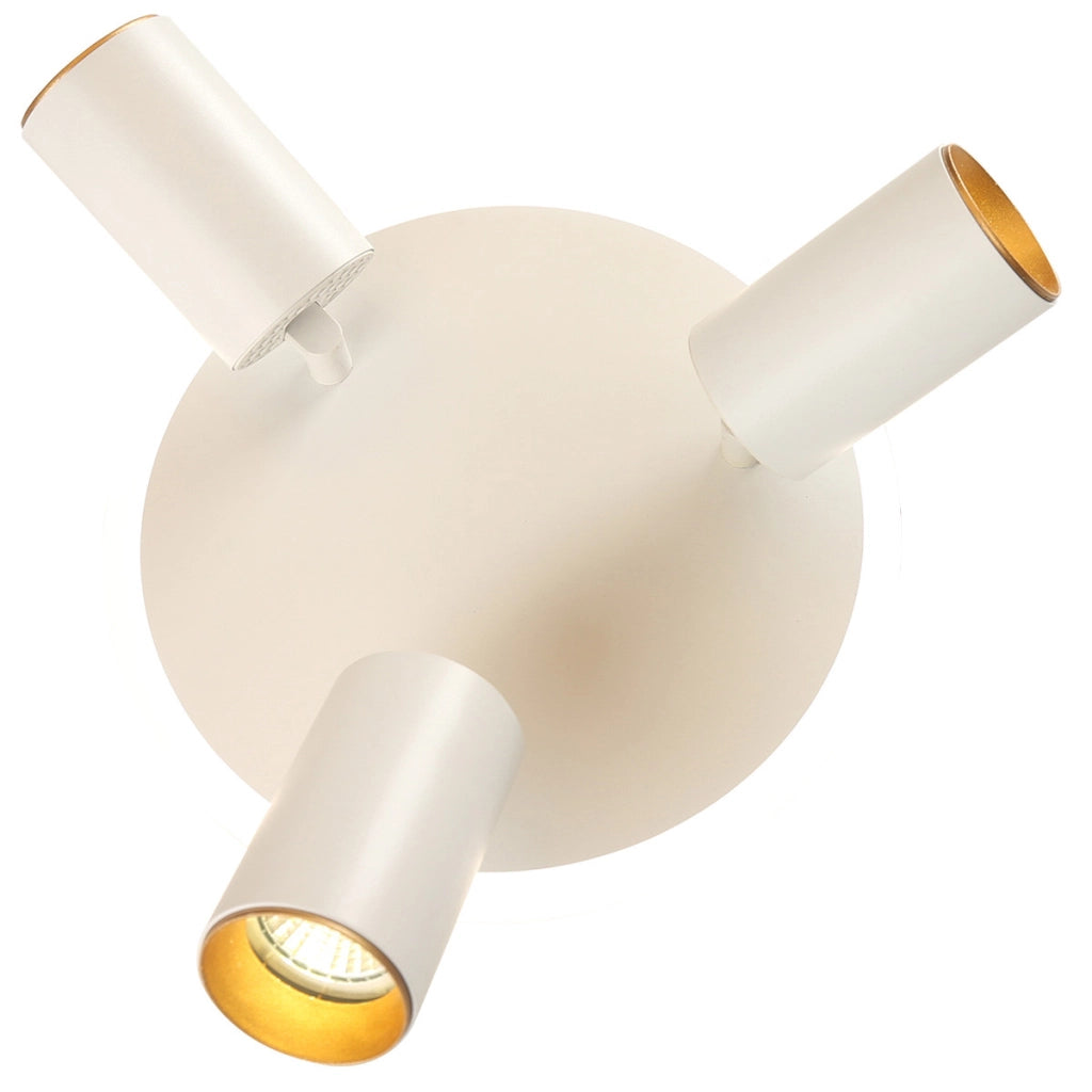 Plafoniera rotonda moderna bianca 3xGU10 LED CCT Parma