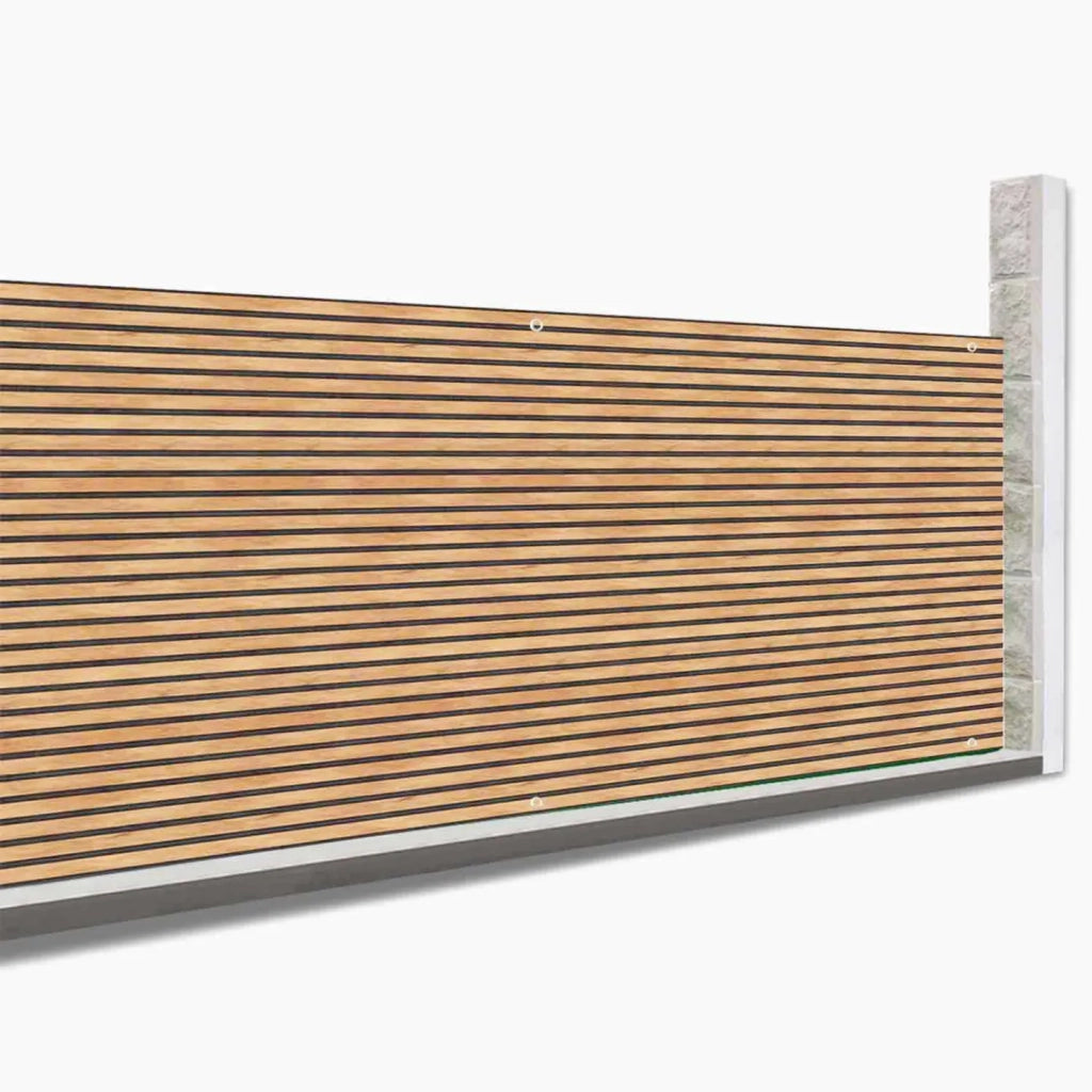 IDMarket - Schermo oscurante 1,8 x 10 M con effetto claustra in legno 160 gr/m²
