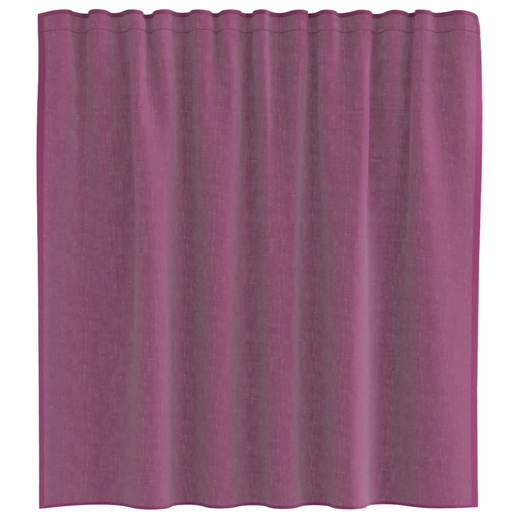 Tende in Voile con Tasche per Aste 2 pz Viola 4102201