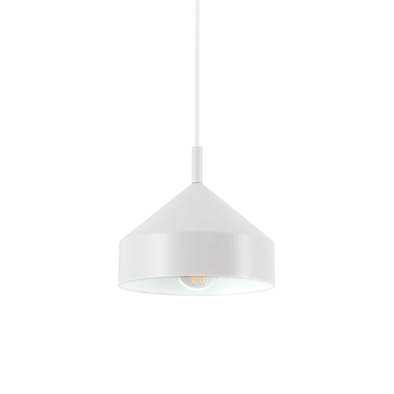 Lampada A Sospensione Yurta Sp1 D21 Bianco Ideal-Lux