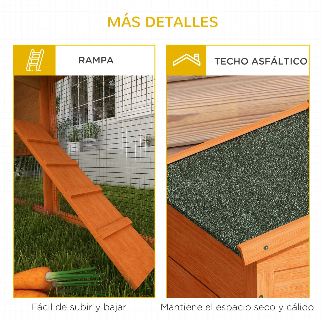Gabbia per Conigli Grande ¨C Minimal ¨C 150x45x85 cm