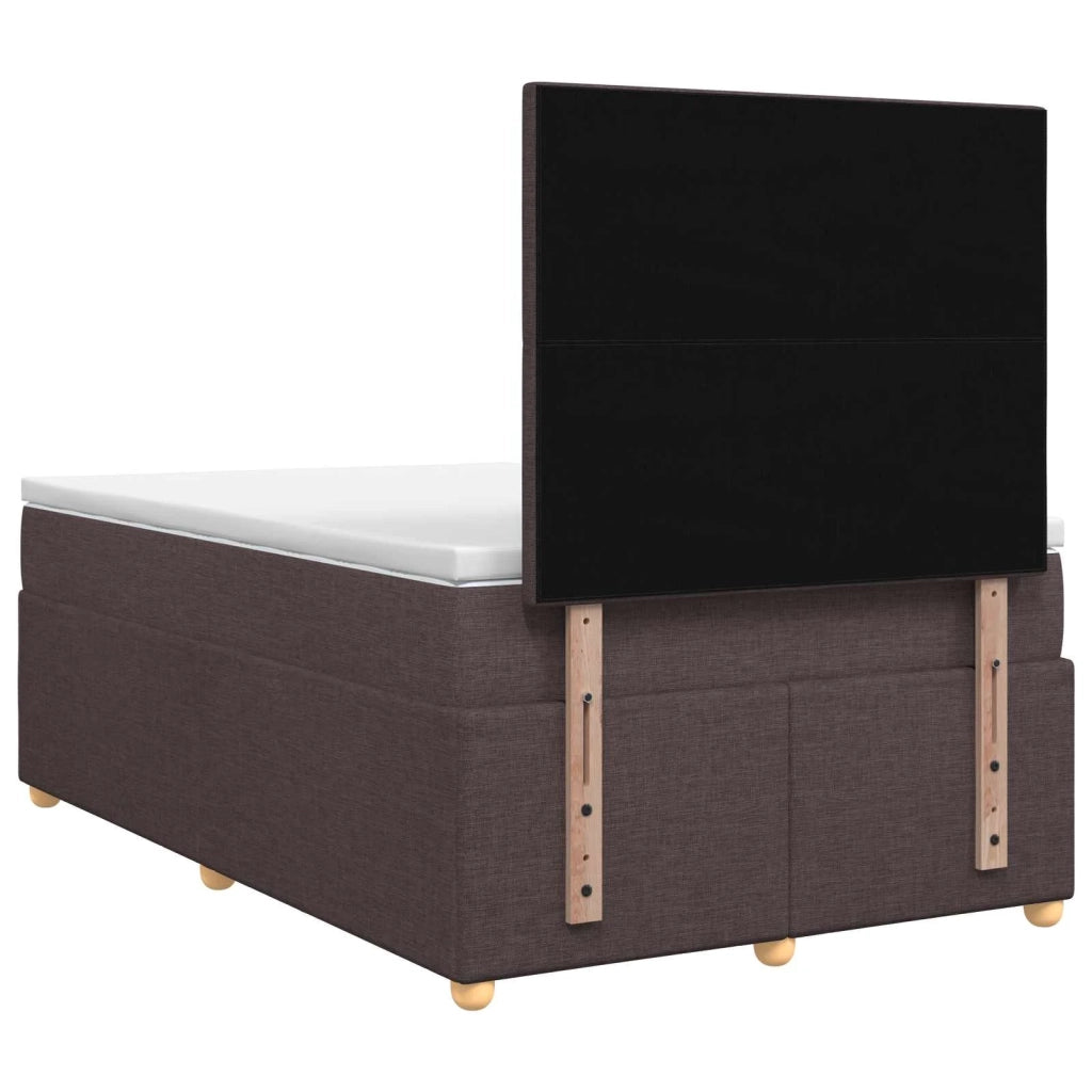 Letto box spring con materasso Marrone Scuro 120 x 200 cm 3455332