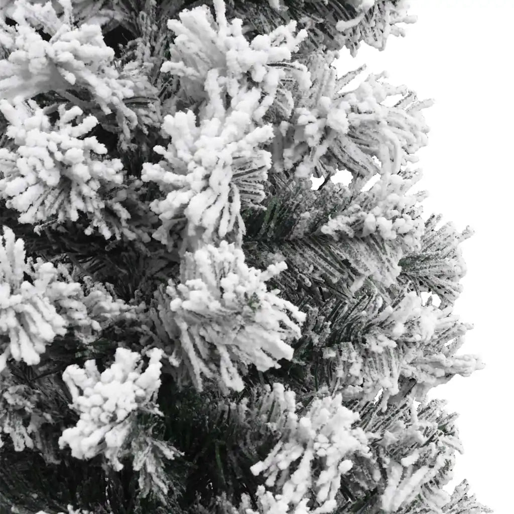 Albero di Natale | Decorazioni natalizie Artificiale con Neve Fioccata Verde 210 cm PVC