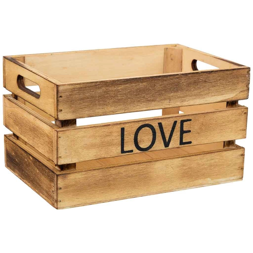 Cassetto in legno marrone 18x12x10h cm