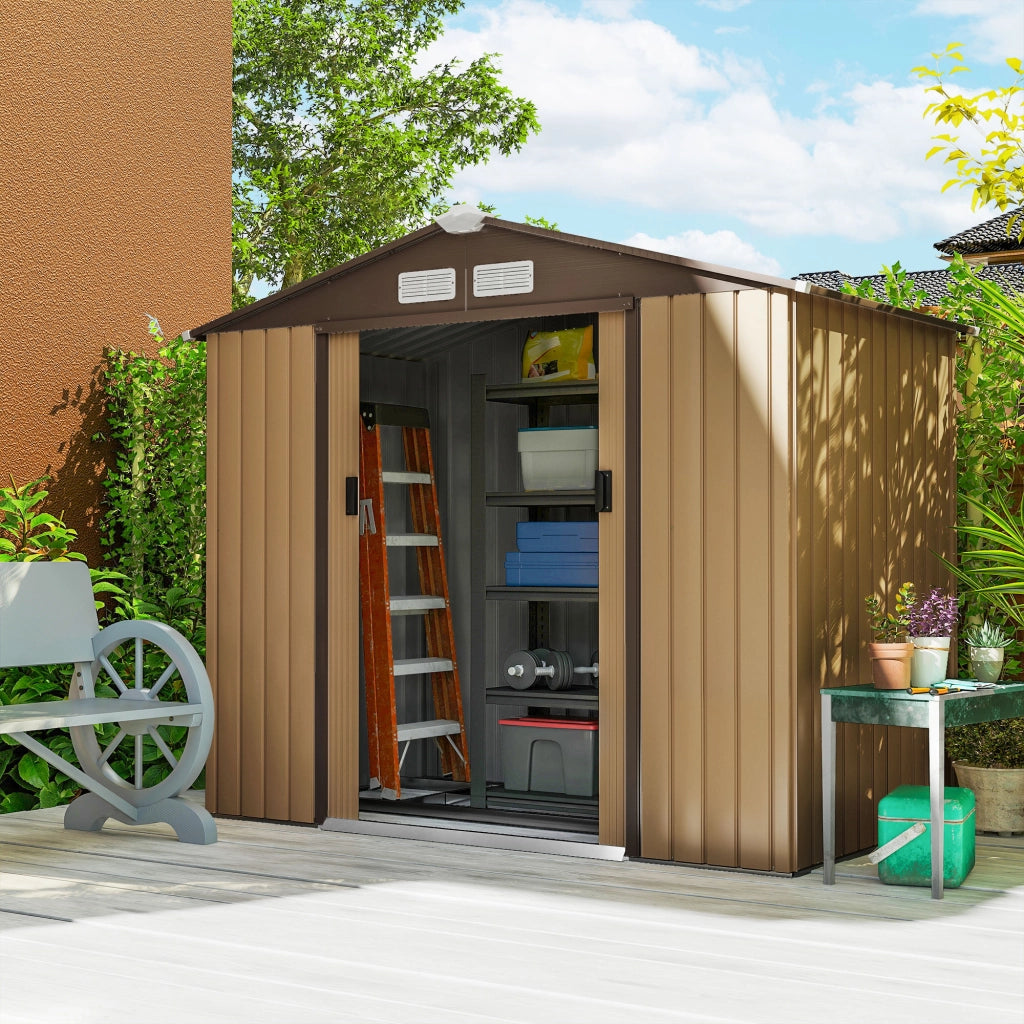 Casetta da giardino ¨C zephmum ¨C 2,5 m2 verde acciaio