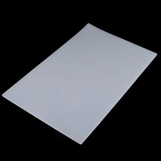 Mat antiscivolo in silicone resistente al calore - Ideale per lavori di saldatura - Translucido e facile da pulire - 35 x 23 cm - Perfetto per riparazioni e lavori di precisione.