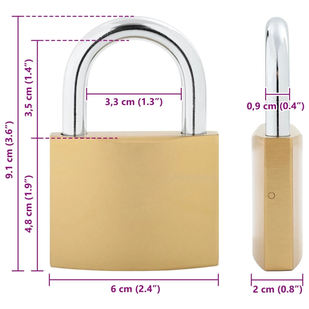 U Lock con Chiavi 100 pcs Ottone Ferro 3417318