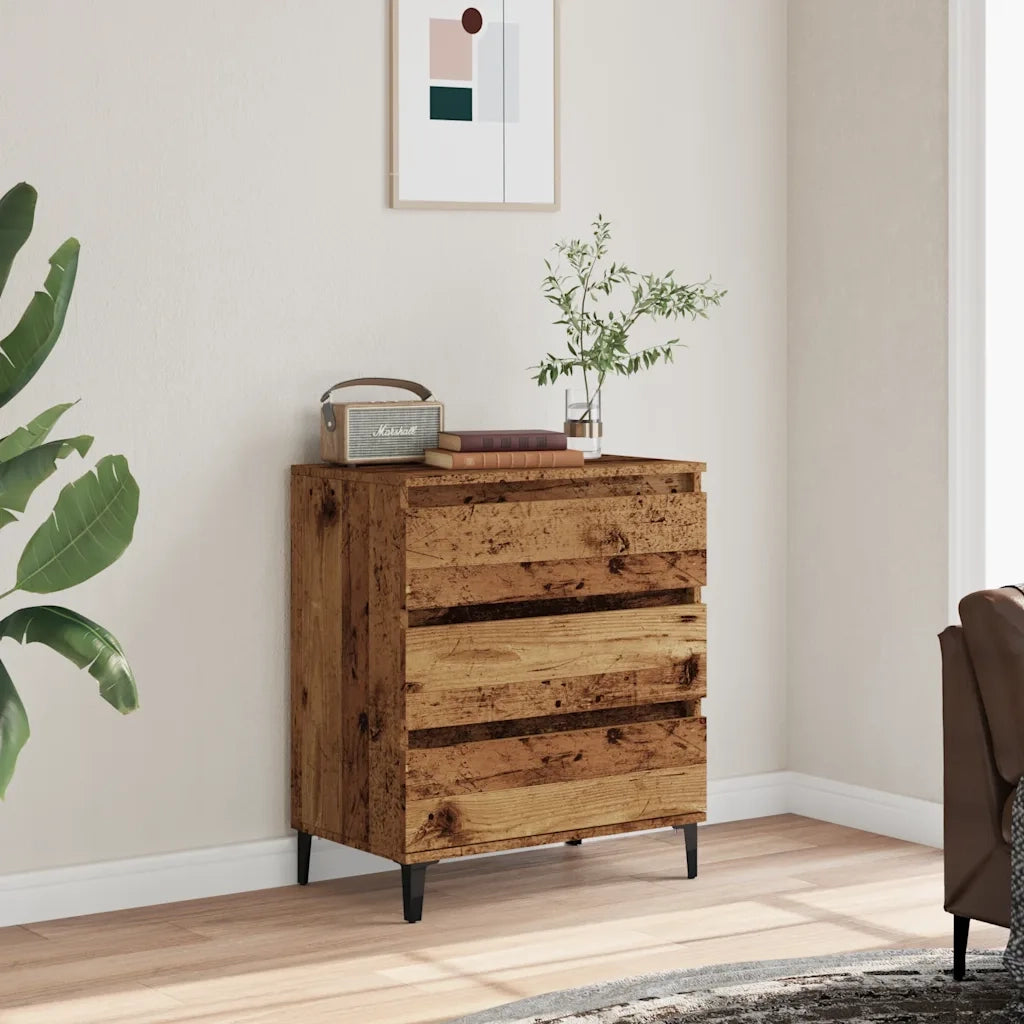 Credenza Legno Vecchio 60x35x70 cm in Legno Multistrato 856482