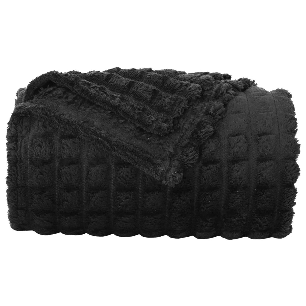 Coperta Nero 200 x 150 cm Panno