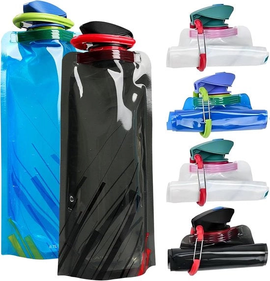 6 coppe da bere reutilizzabili - 700 ml - coppe da bere reutilizzabili - per camminate, avventura, viaggi