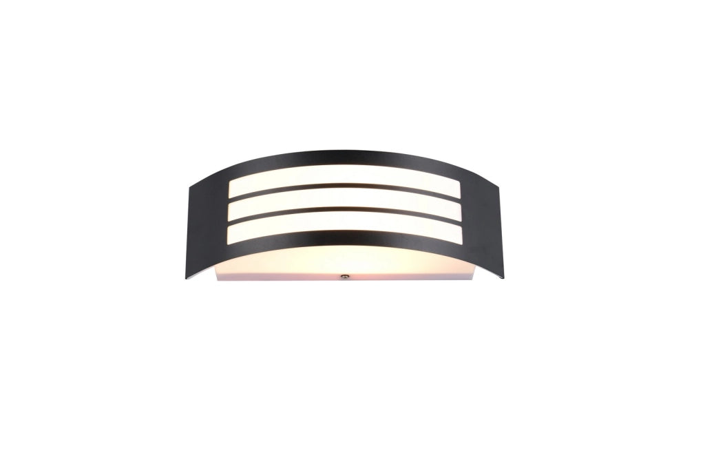 Applique da esterno CEUTA RL nera metallo E27 IP44